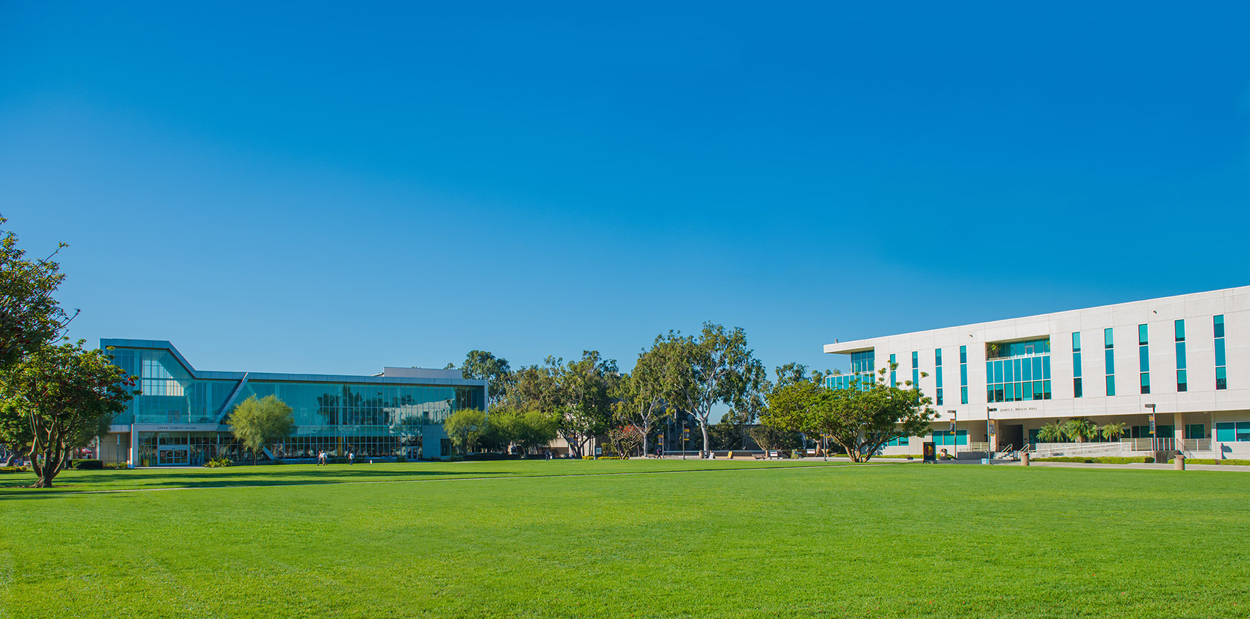 Cal State Dominguez Hills Campus Welch Hall and Loker Student Union