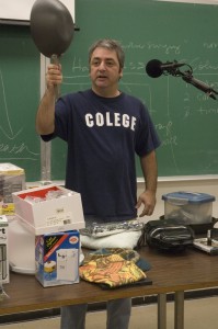 Eddie Moretti said that it was worth the five dollars he spent on his "Colege" tee shirt to wear it to class that day.
