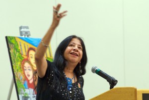 Chicana-Native American poet Lorna Dee Cervantes