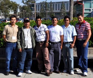 SEED Scholars from Guatemala, L-R: Oscar Choc, Rodrigo Flores, Manuel Tiul, Diego Mateo, Oseas Guox, and Edgar Jacobo; photo by Erika Valdez
