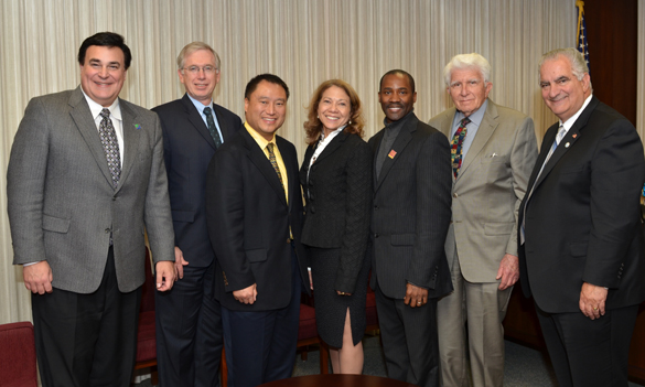 South Bay mayors and pro-tems met with President Mildred García to discuss "the university of the South Bay."