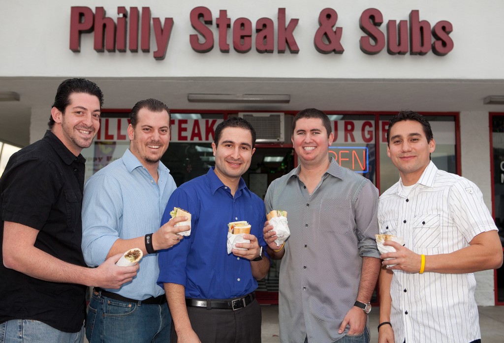 Left to right, Corey Cohen, Bryan Papp, Adrian Arceo, Jeff Saign, and Chris Avalos. Business Journal Photograph by Thomas McConville. 
