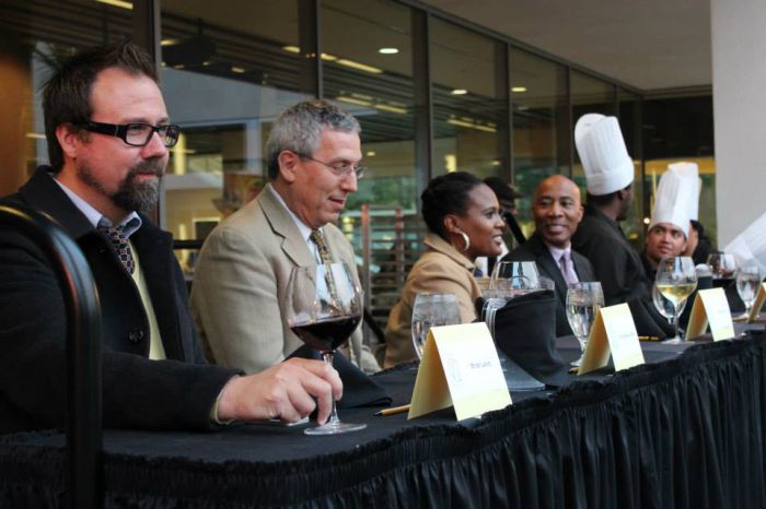 Competition judges Brian Lacey, Hamoud Salhi, Johna Taylor, and William Franklin.