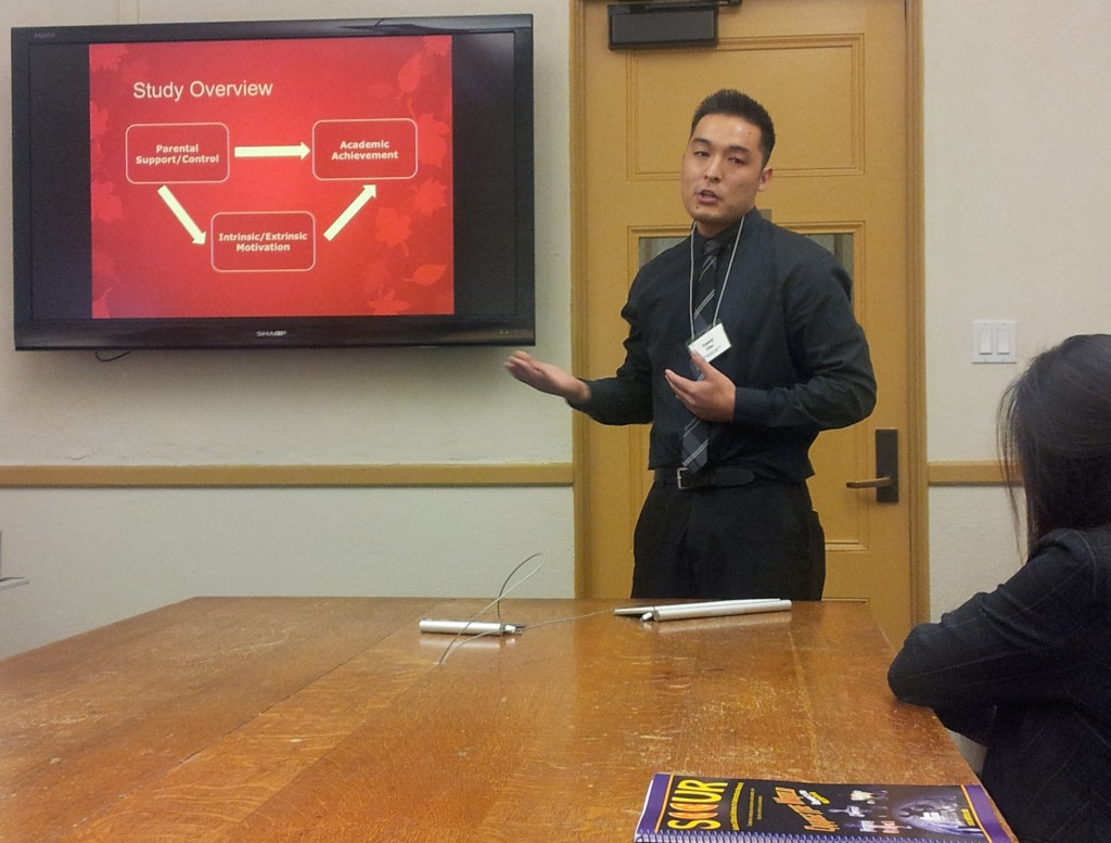  Casey Cho presents at the 2013 Southern California Conference for Undergraduate Research. 