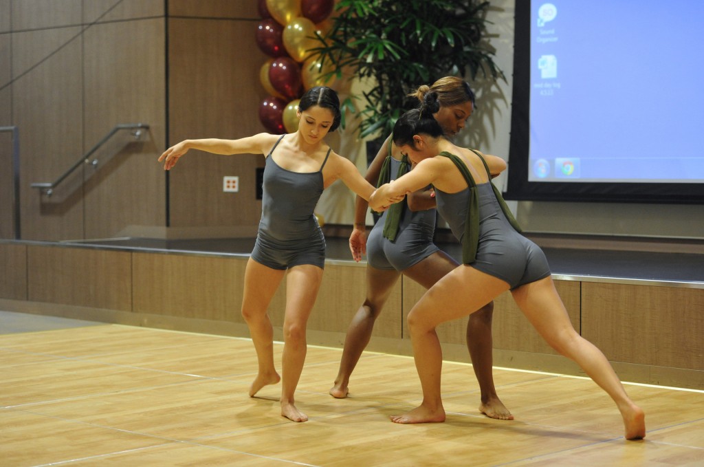 Dance students perform during Student Research Day Luncheon.