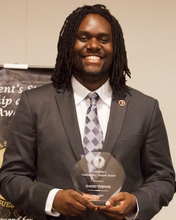 David Turner, former McNair scholar and 2013 Presidential Outstanding Student Award recipient.