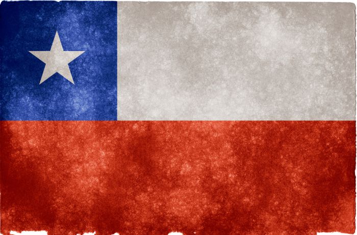 Chile flag, cropped