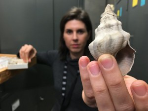 Jann Vendetti is bringing attention to mollusks in LA. --Photo taken by KPCC/Sanden Totten (see link to story in post)