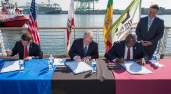 Port of LA MOU signing
