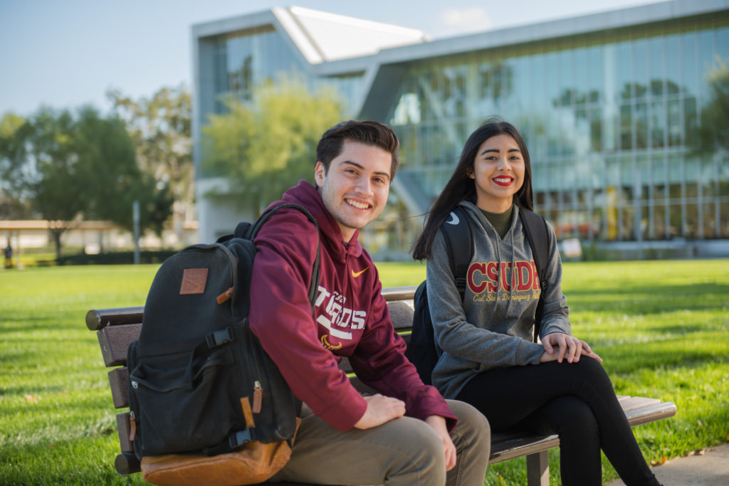 CSUDH students at California State University Dominguez Hills campus during the 2017 school year.  Students studying, hanging out,  learning, networking, and going to school.