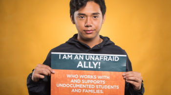 Student member of the Undocumented Students Ally Coalition