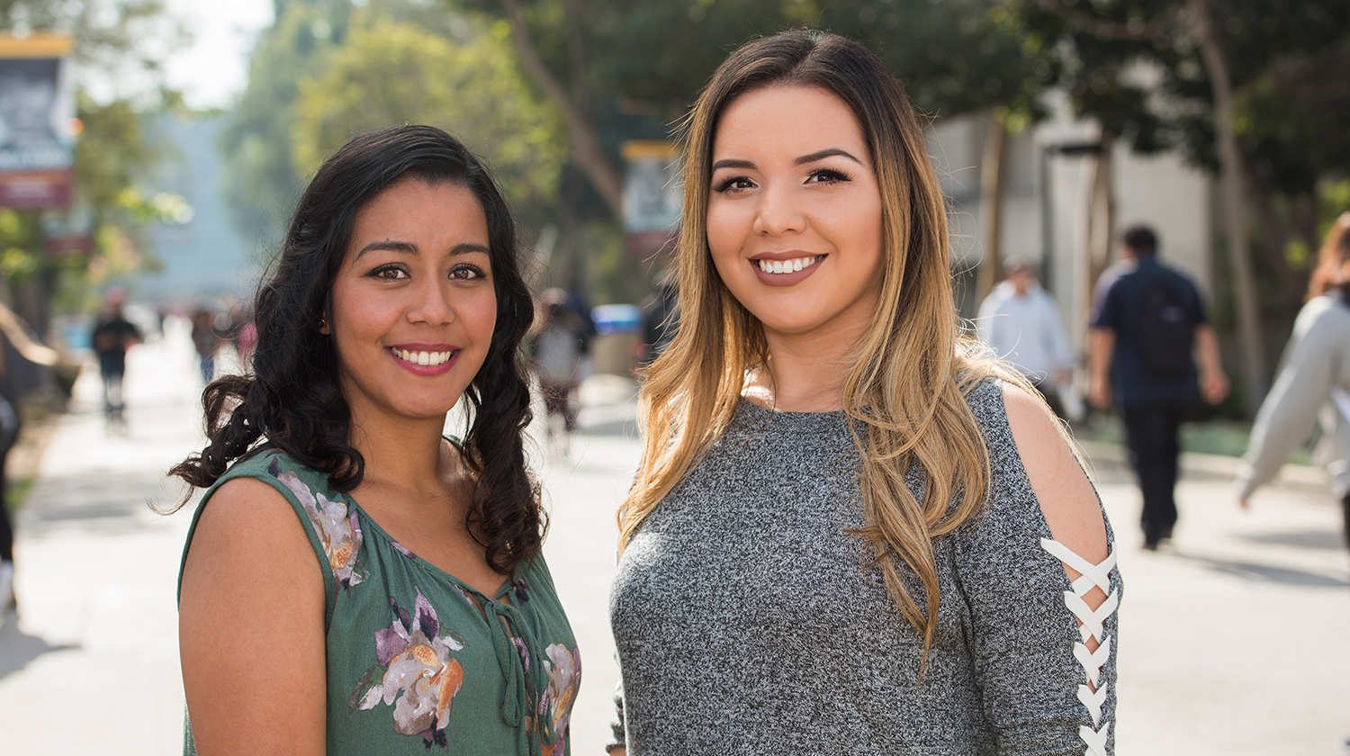STAR scholars Cristina Gonzalez and LeiLani Zaragoza both graduated from CSUDH with degrees in liberal studies. 