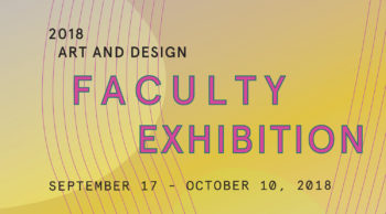 Faculty Exhibition event poster