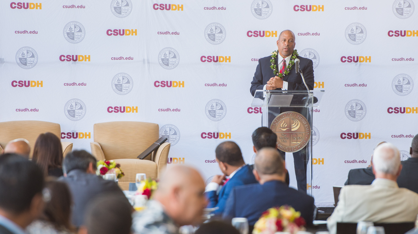 President Parham shares his vision for CSUDH at the 2018 Clergy Breakfast.