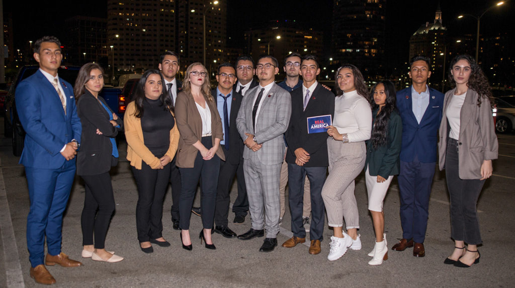 CSUDH students participate in the 2019 Presidential Forum.
