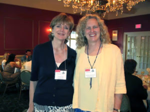 (left) CSUDH Professor of Interdisciplinary Studies Patricia Kalayjian with Lucinda Damon-Bach, professor of English at Salem State University in Massachusetts.