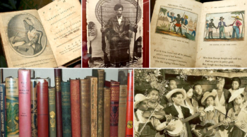 images of books from the Mayme Clayton Collections