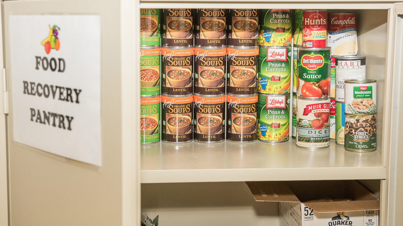 Food Recovery Program pantry. 