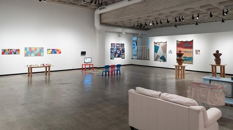 "Content: 2020 Senior Studio Art Exhibition," located in the University Art Gallery. 