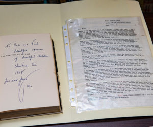 A signed copy of The Politics of Ecstasy and letter from Timothy Leary found inside.