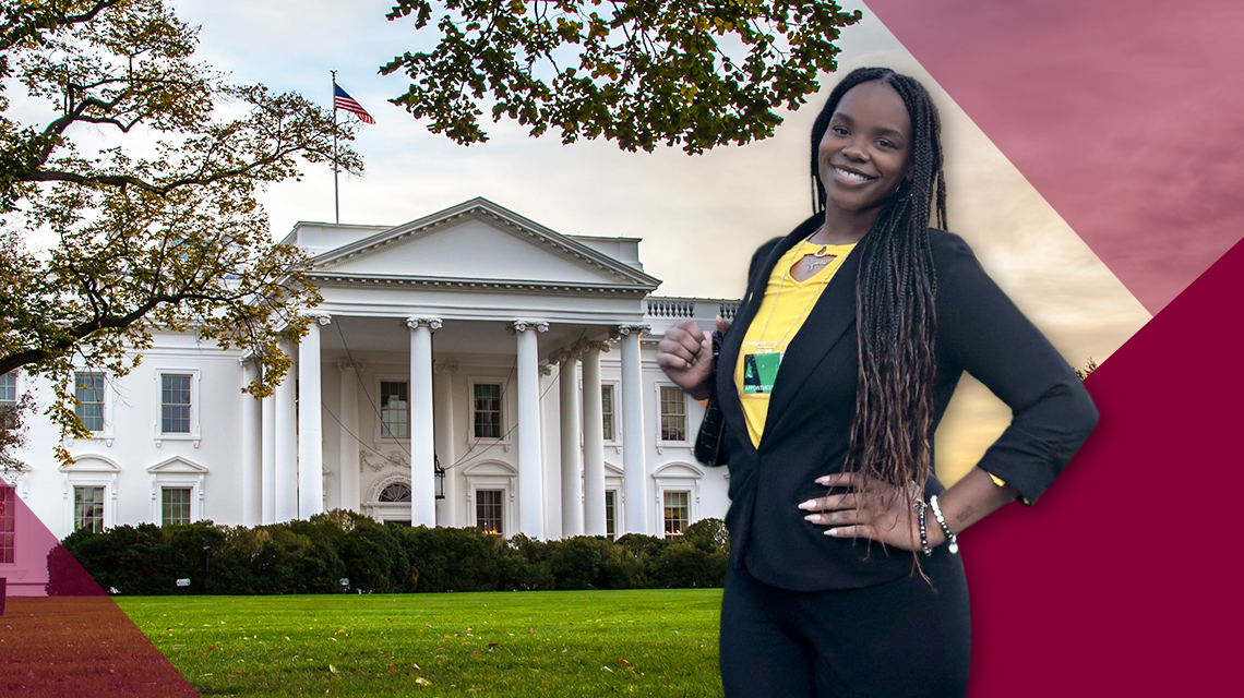 CSUDH's Janelle Nelson Attends Reproductive Rights Summit with Vice President Harris