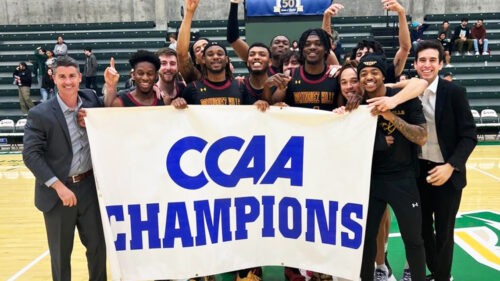 Men’s Basketball Squad Clinches Share of CCAA Title