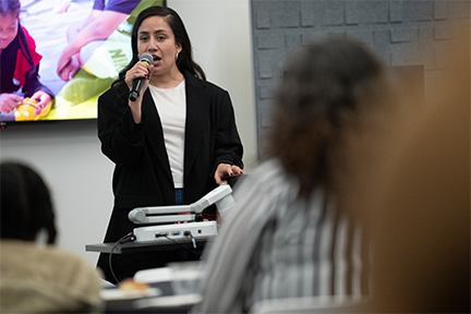 Marcela Rodriguez of Google speaks at the 2nd Annual SITE Awards.