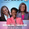 The cover of the March 2025 Diverse: Issues in Higher Education magazine. Dr. Bobbie Porter is center, flanked by two other women leaders. Text: Women's History Month. Breaking Through: 40 Women Shattering Glass Ceilings Across Higher Education