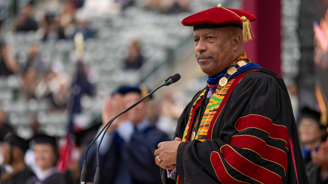 President Parham in regalia