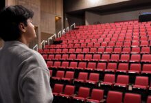 Jeremiah Rojas onstage in the University Theatre