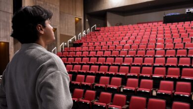 Jeremiah Rojas onstage in the University Theatre