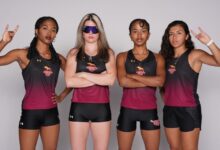 Four Toro women cross-country athletes