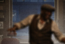 Blurred image of a man