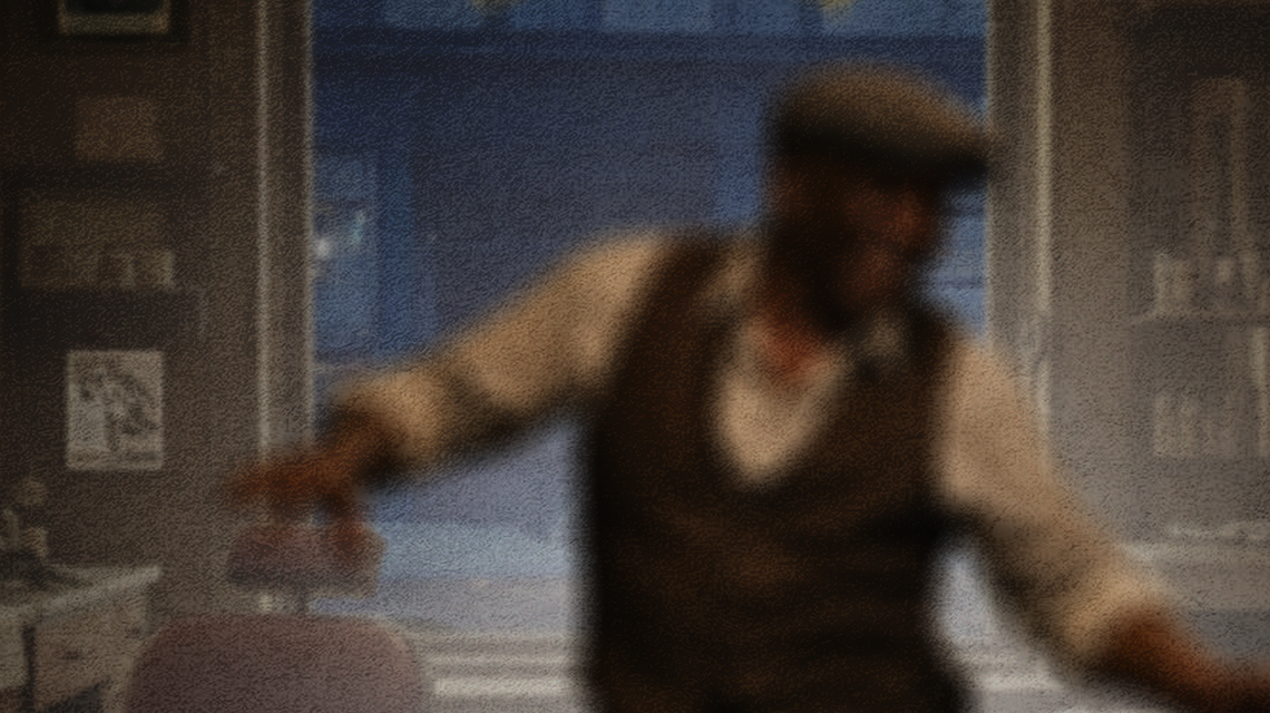 Blurred image of a man