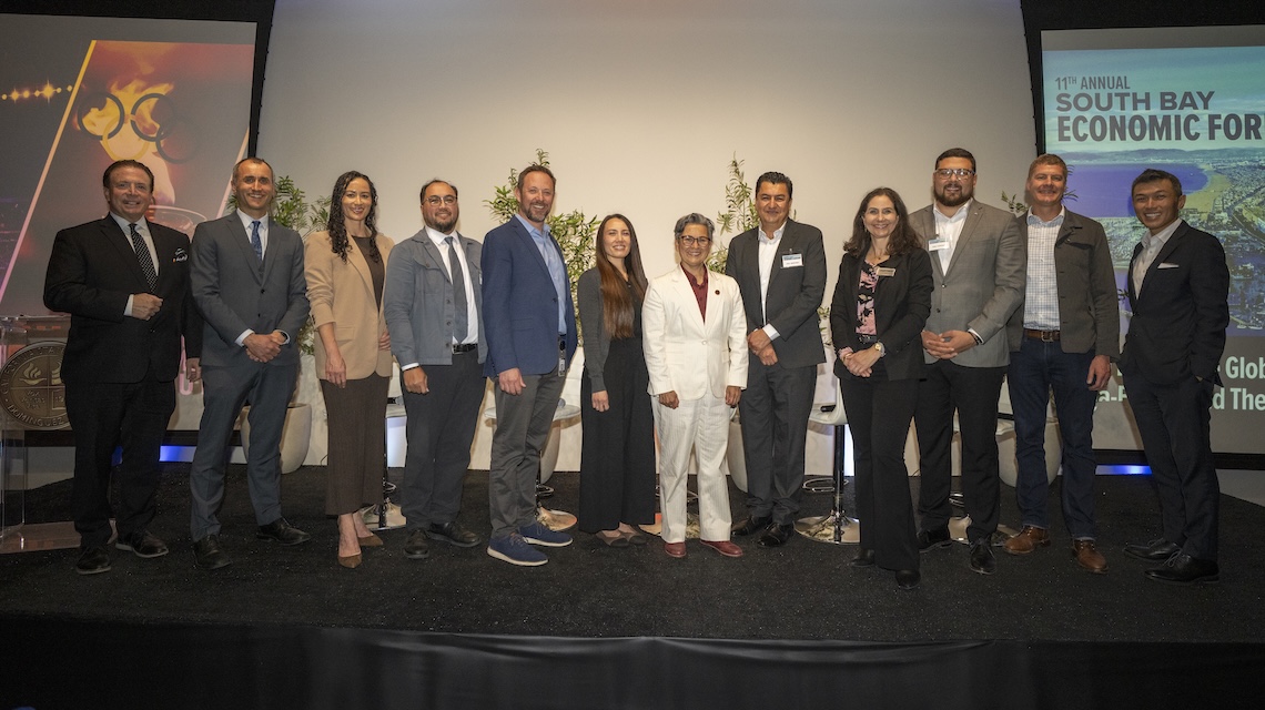 Forecast panelist posed group photo at CSUDH