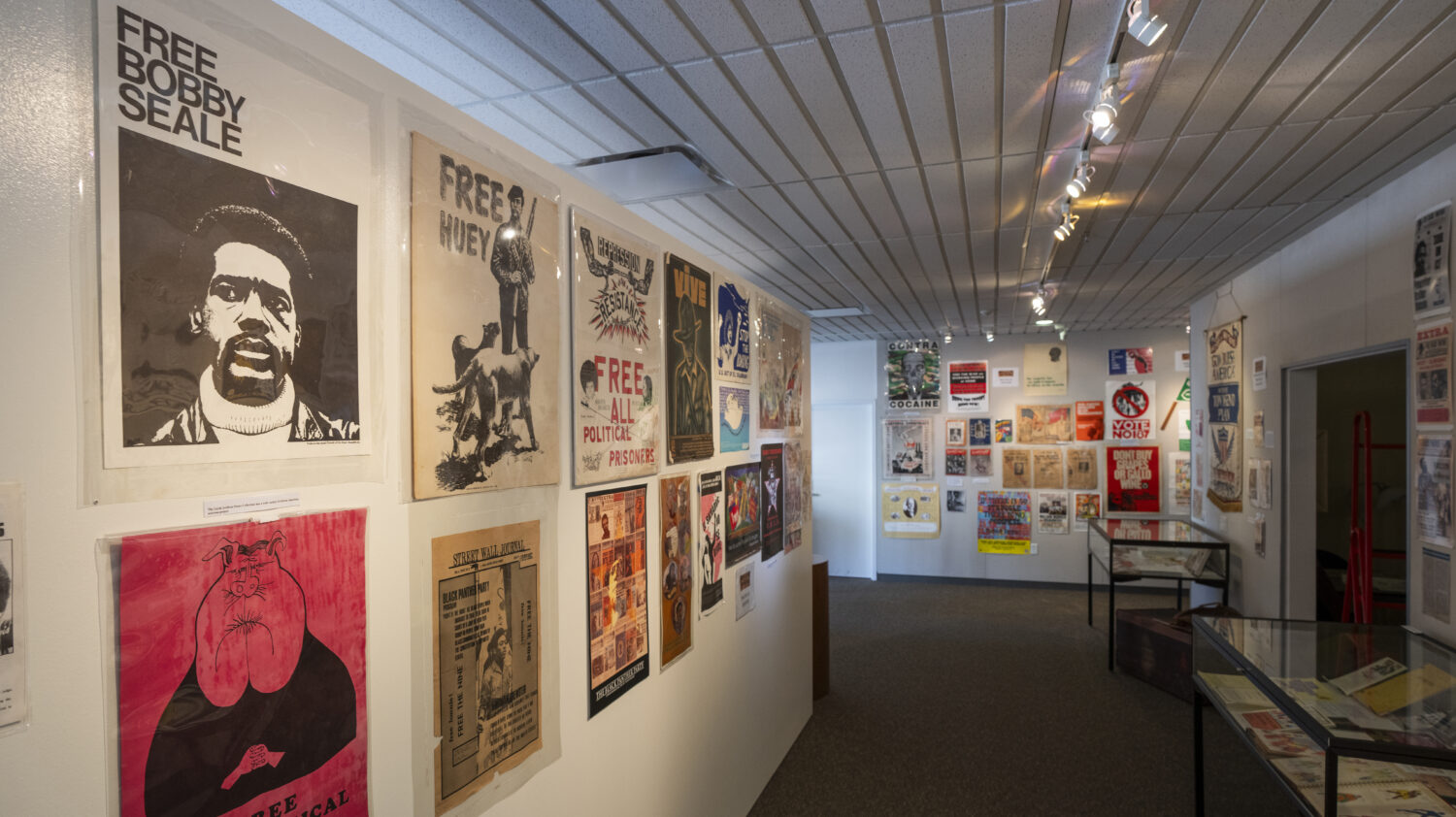 Items from the Gerth Archives collections on display.