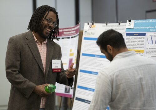 Participants chatting at SRC