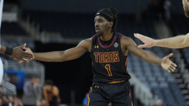 David Cheatom during basketball game