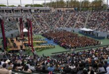 Stadium view of Commencement