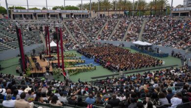 Stadium view of Commencement