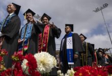 Graduates onstage at Commencement 2026