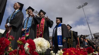 Graduates onstage at Commencement 2026