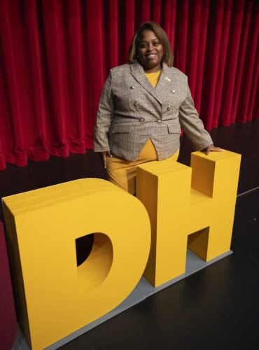 ASI President Chauncey Williams with DH letters