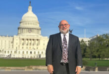 Terry McGlynn in front of U.S. Capitol