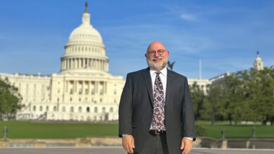 Terry McGlynn in front of U.S. Capitol